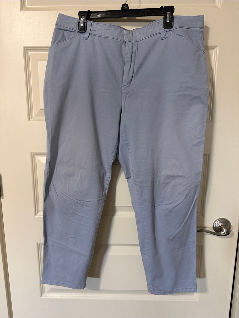 Terra & Sky Light Blue Cropped Women's Pants